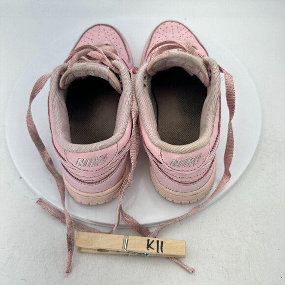 Nike Dunk Low SE Youth Sz 1Y AA3146 601 Triple Prism Pink Leather Training Shoes - Picture 12 of 14